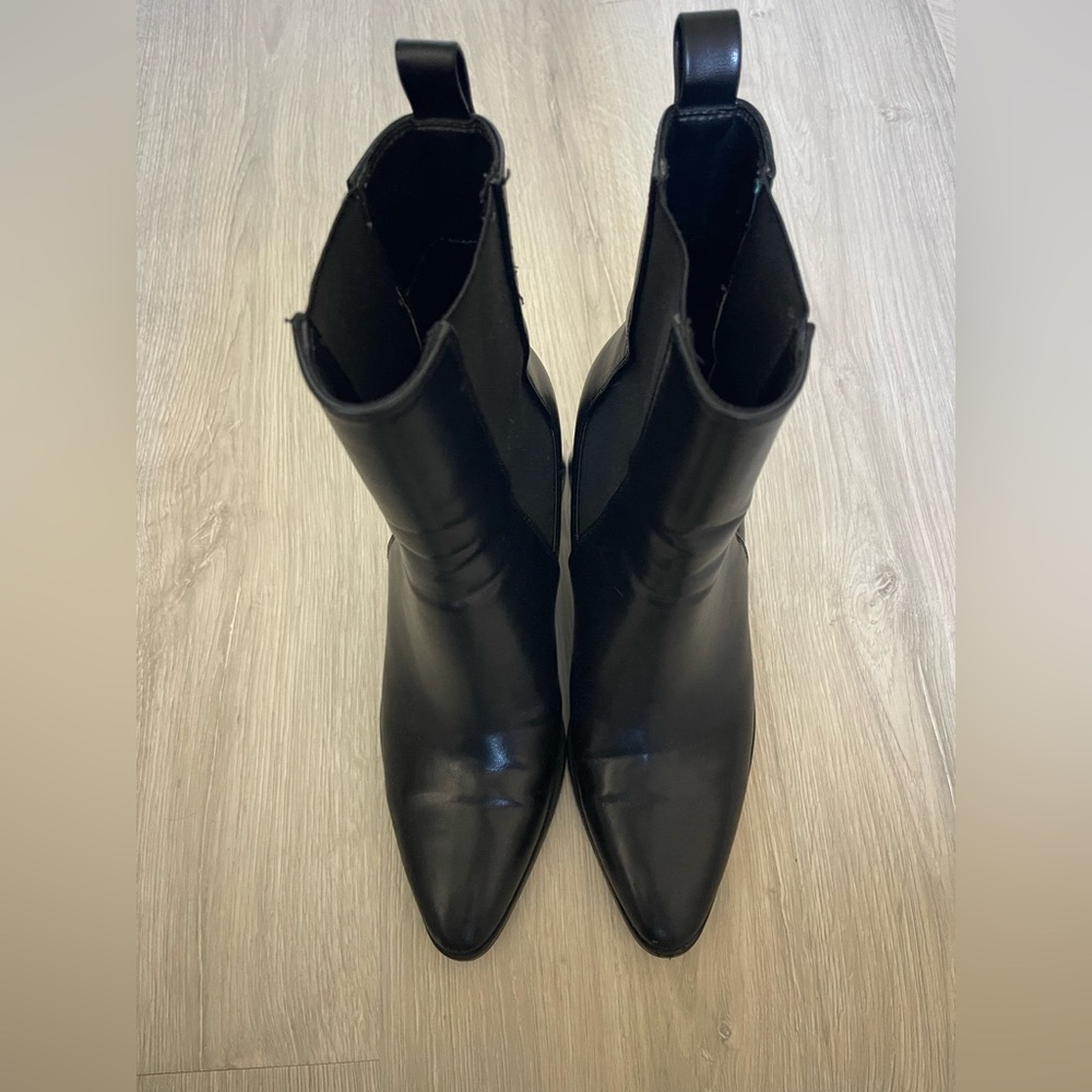 Zara Leather Booties Size 7 - Picture 3 of 7